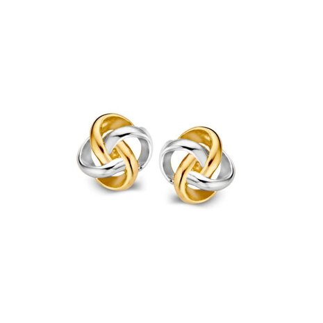 Excellent Jewelry Excellent OB406000, Oorstekers 14krt bicolour