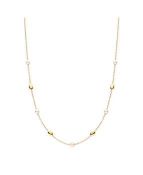 Excellent Jewelry Excellent CW137888, Collier 14krt geelgoud met parel