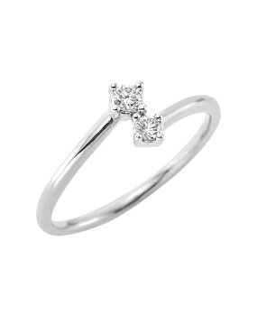 Langerak Diamonds Diamond Group 1CP56W456-1, Ring Briljant 14krt witgoud