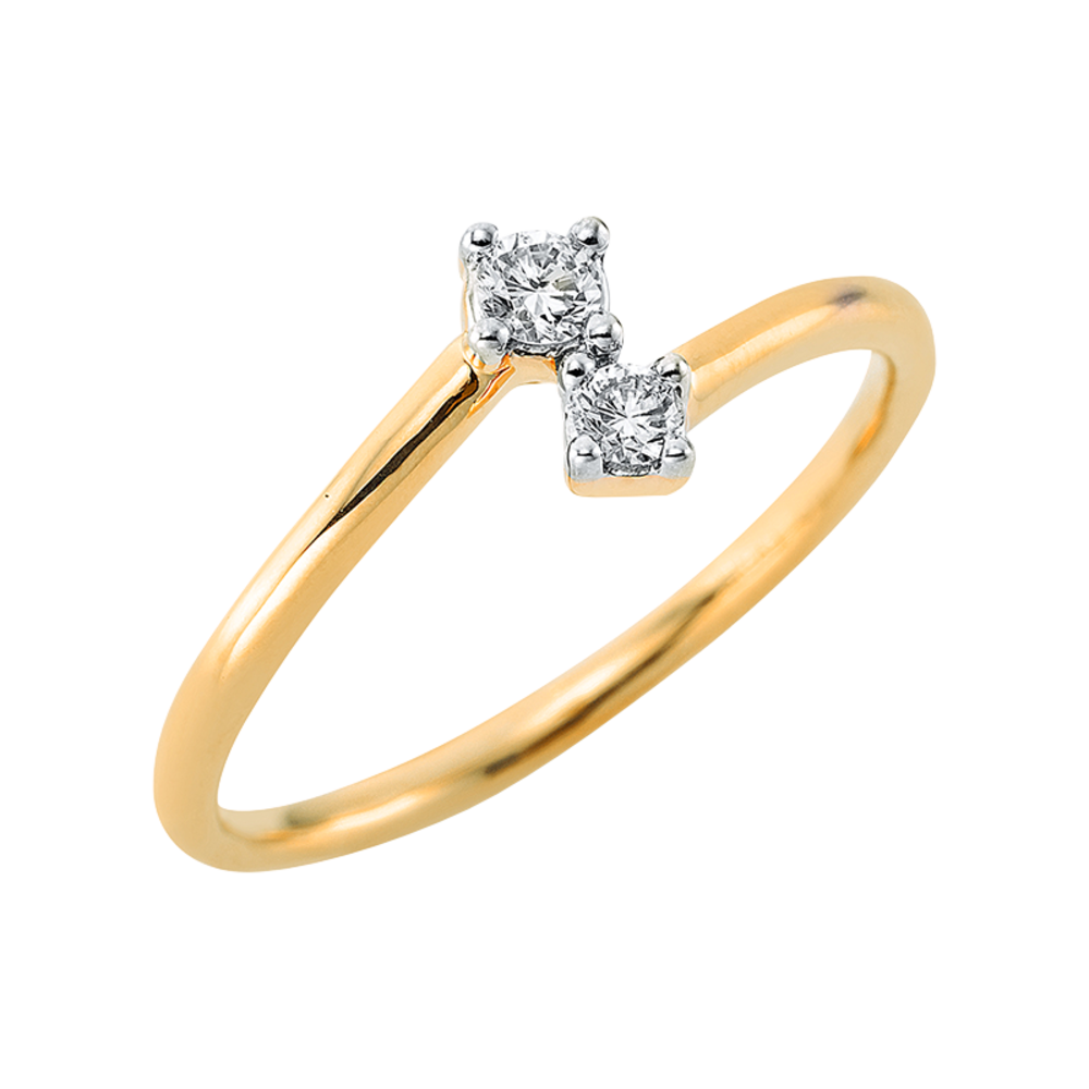 Langerak Diamonds Langerak Diamonds 1CP56G454-1, Ring Briljant 14krt geelgoud