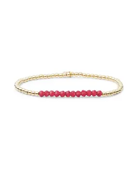 Sparkling Jewels Sparkling Jewels SBG-GEM51-3MM-LINE, Armband Goldplated