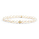 Sparkling Jewels Sparkling Jewels SBG-PEARL-ADD-6MM, Armband Goldplated