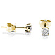 Langerak Natural Diamonds Langerak Diamonds B01-G40, Oorstekers solitair briljant 14 krt geelgoud