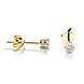 Langerak Natural Diamonds Langerak Diamonds B02-G20, Solitair oorstekers 14 krt geelgoud