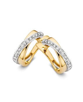 Excellent Jewelry Excellent OP415314, Creolen 14krt bicolor