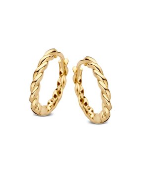 Excellent Jewelry Excellent OE107453, Creolen briljant 14 krt geelgoud