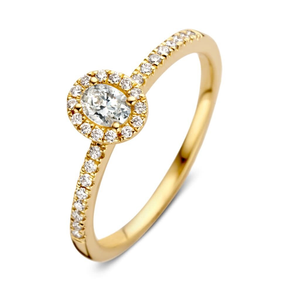 Excellent Jewelry Excellent RG117350-56, Ring fantasie briljant 14 krt geelgoud