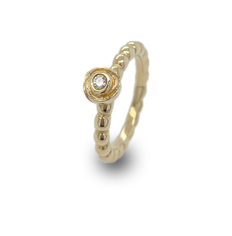 Pandora Pandora 150106D , Ring 14 krt goud roos