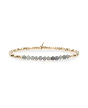 Sparkling Jewels Sparkling Jewels SBG-GEM18-3MM-LINE, Armband goldplated