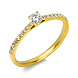 Langerak Natural Diamonds Langerak Diamonds 1A424G456-6,  Ring met briljant 14 krt geelgoud