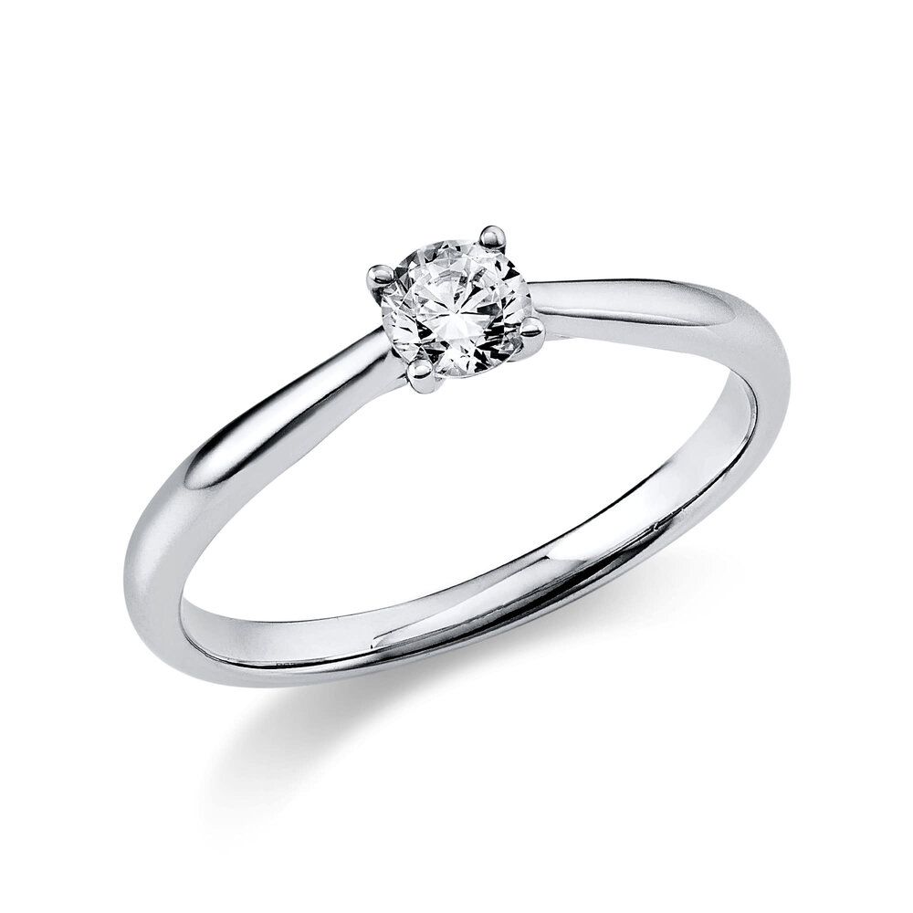 Langerak Natural Diamonds Langerak Diamonds 1A290W453-20, Solitairring 14 krt witgoud