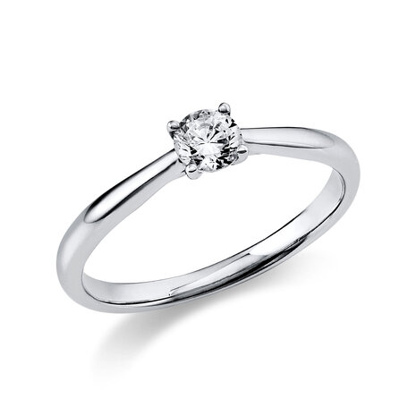 Langerak Natural Diamonds Langerak Diamonds 1A290W453-20, Solitairring 14 krt witgoud