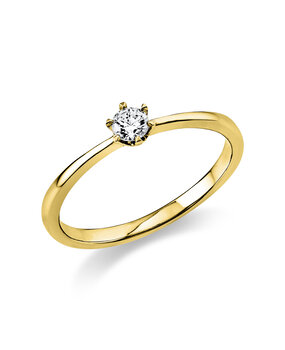 Langerak Natural Diamonds Diamond Group 1C478G452-23, Ring Solitair Briljant 14 krt geelgoud