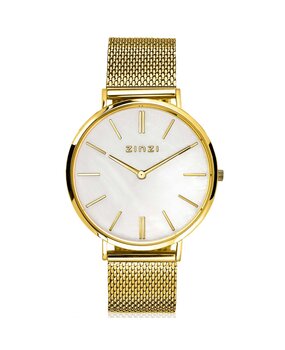 Zinzi Zinzi ZIW448M, Horloge retro goldplated met meshband