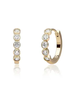 Sparkling Jewels Sparkling Jewels  EAG35, Creolen verguld