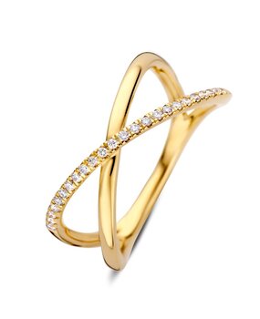 Excellent Jewelry Excellent Jewelry RG118108-58, Ring 14 krt geelgoud Excellent Jewelry Excellent Jewelry RG118108-58, Ring 14 krt geelgoud