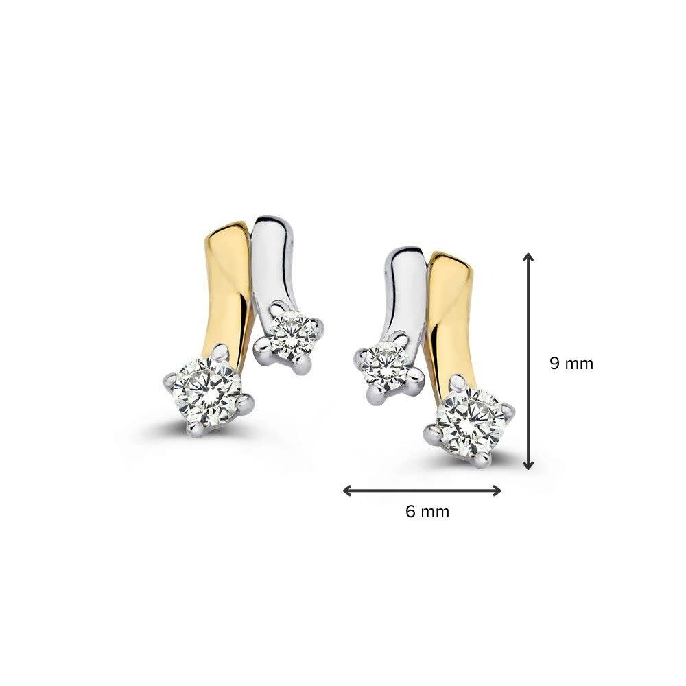 Excellent Jewelry Excellent Jewelry OB427823, Oorstekers 14 krt geelgoud