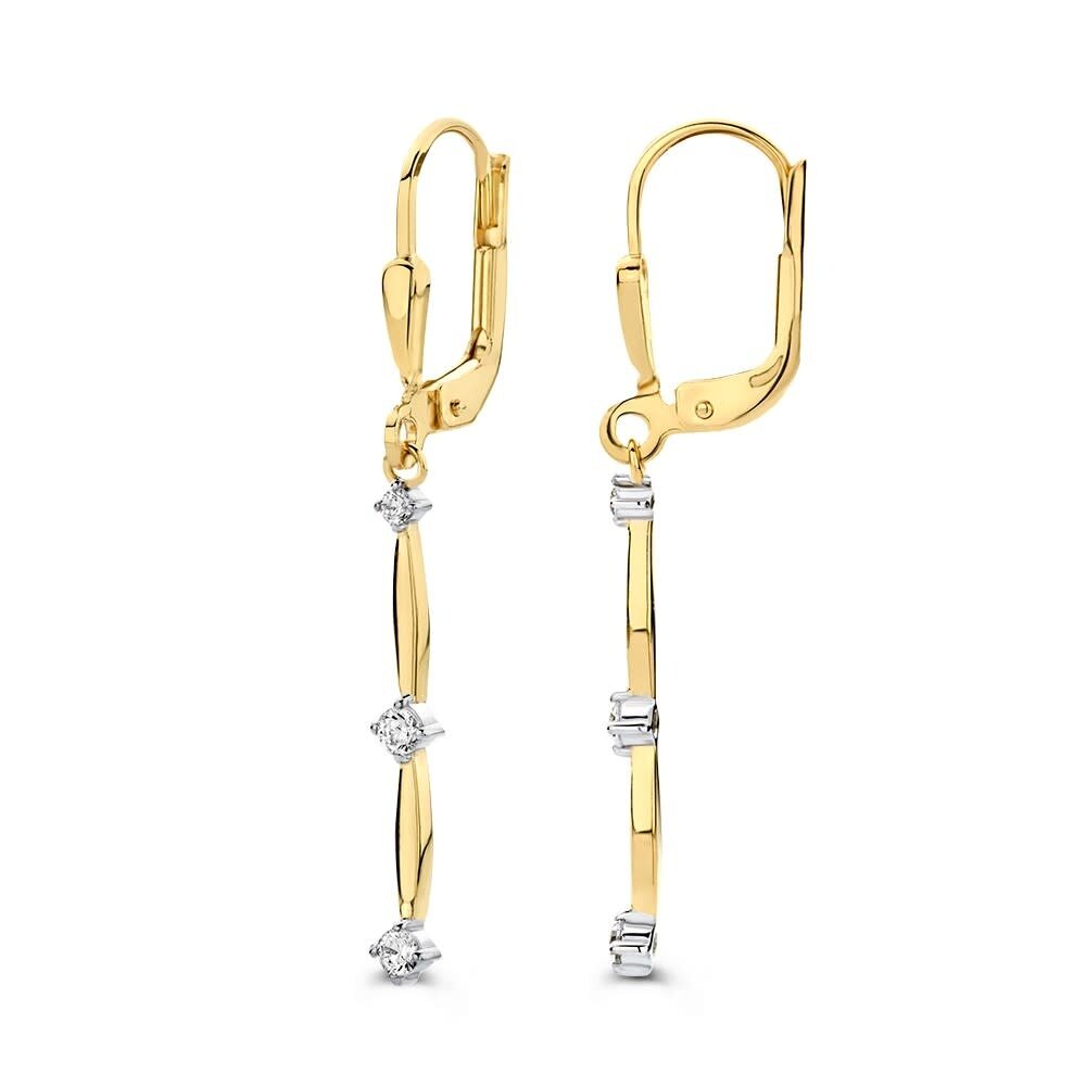 Excellent Jewelry Excellent Jewelry OB127822, Oorhangers 14 krt geelgoud