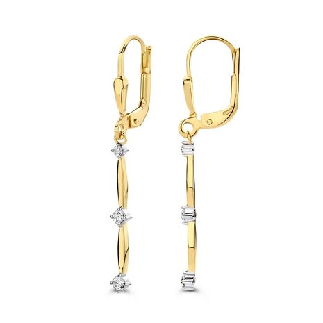 Excellent Jewelry Excellent Jewelry OB127822, Oorhangers 14 krt geelgoud
