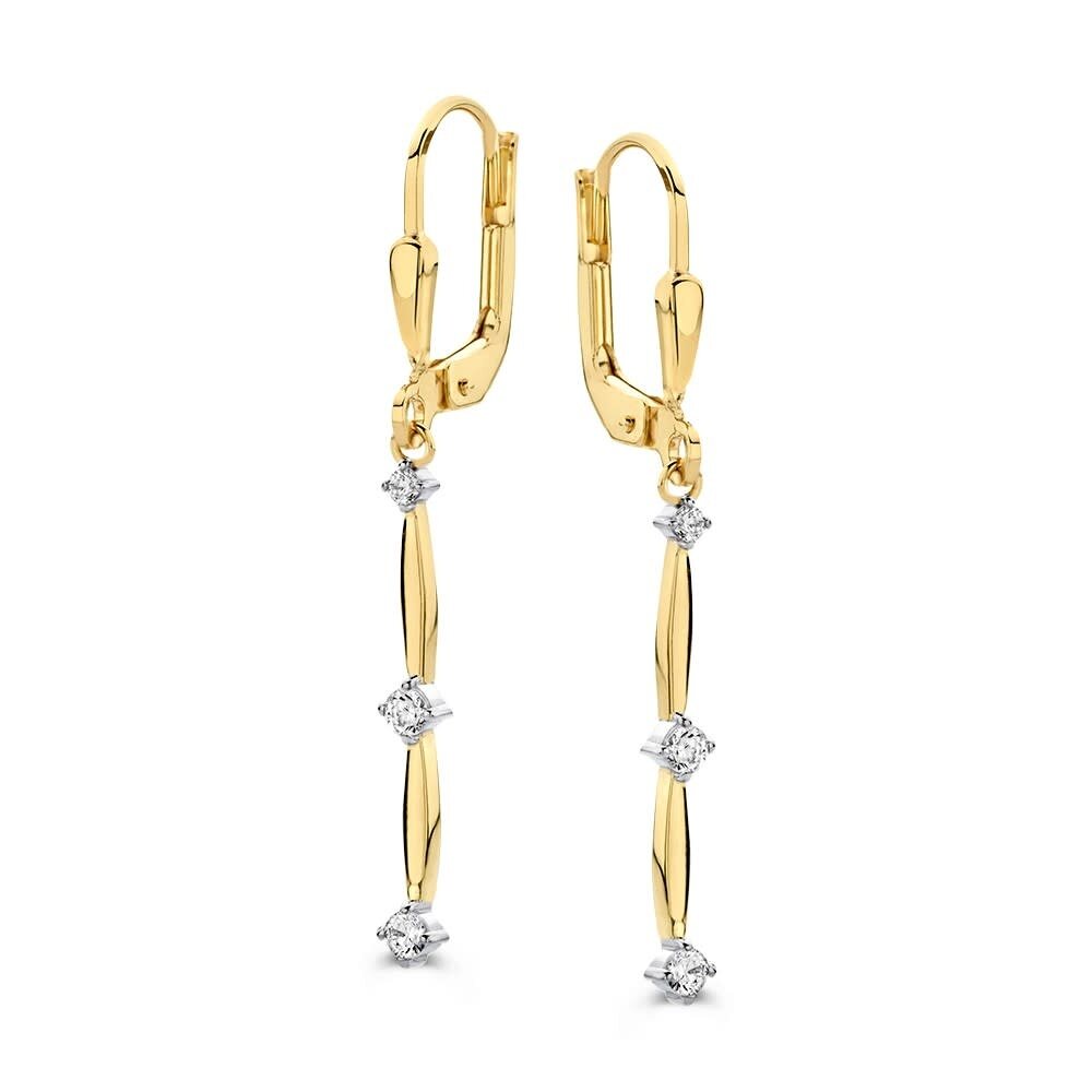 Excellent Jewelry Excellent Jewelry OB127822, Oorhangers 14 krt geelgoud