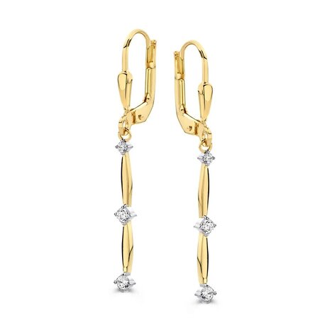 Excellent Jewelry Excellent Jewelry OB127822, Oorhangers 14 krt geelgoud