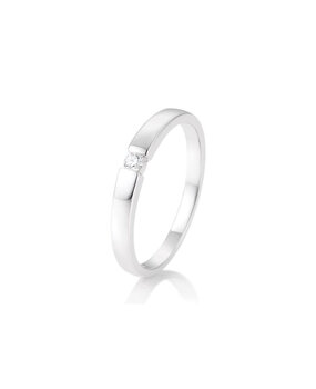 Saint Maurice Saint Maurice STM/85769-0-52, Ring Solitair Briljant 14 krt witgoud Saint Maurice Saint Maurice STM/85769-0-52, Ring Solitair Briljant 14 krt witgoud