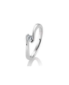 Saint Maurice Saint Maurice STM/85943-0-W-54, Ring Solitair Briljant 14 krt witgoud Saint Maurice Saint Maurice STM/85943-0-W-54, Ring Solitair Briljant 14 krt witgoud