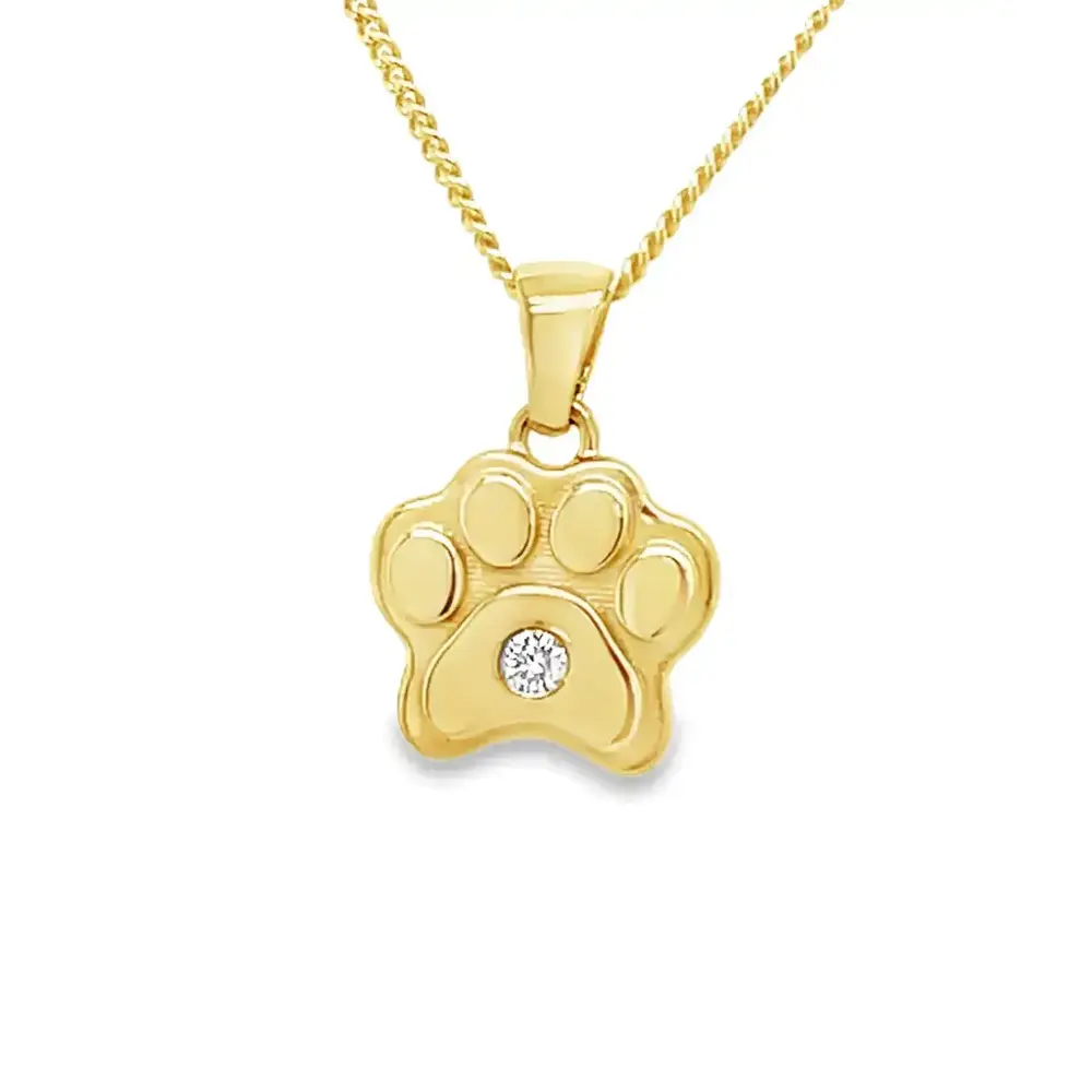 WRSM WRSM GHE2427, Hanger dierenpootje met briljant