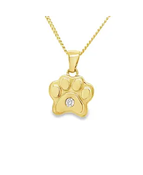 WRSM WRSM GHE2427, Hanger dierenpootje met briljant