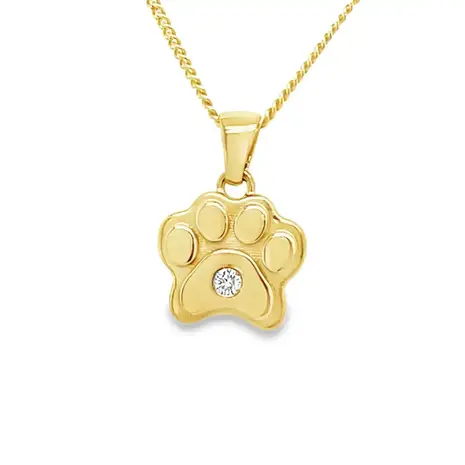 WRSM WRSM GHE2427, Hanger dierenpootje met briljant