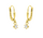 WRSM GOH0804, Oorhangers 14 karaats geelgoud met zirkonia