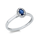 Langerak Diamonds Langerak Diamonds 1CO981W454-1, Ring met saffier en diamant