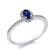 Langerak Natural Diamonds Langerak Diamonds 1HF89W454-1, Ring met saffier en diamant