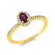 Langerak Natural Diamonds Langerak Diamonds 1HP40G454-1, Ring met robijn en diamant