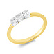 Langerak Natural Diamonds Langerak Diamonds 1IB95YP854-1, Ring met 3 ovale diamanten