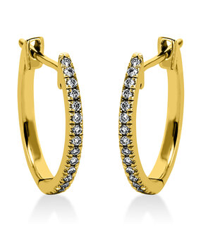 Langerak Diamonds Langerak Diamonds 2L649G4-1, Creolen met diamant