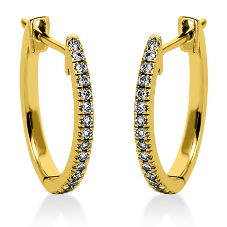 Langerak Diamonds Langerak Diamonds 2L649G4-1, Creolen met diamant