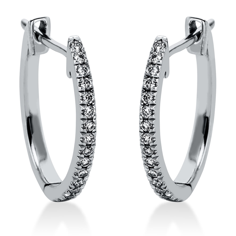 Langerak Natural Diamonds Langerak Diamonds 2L649W4-1, Creolen met diamant