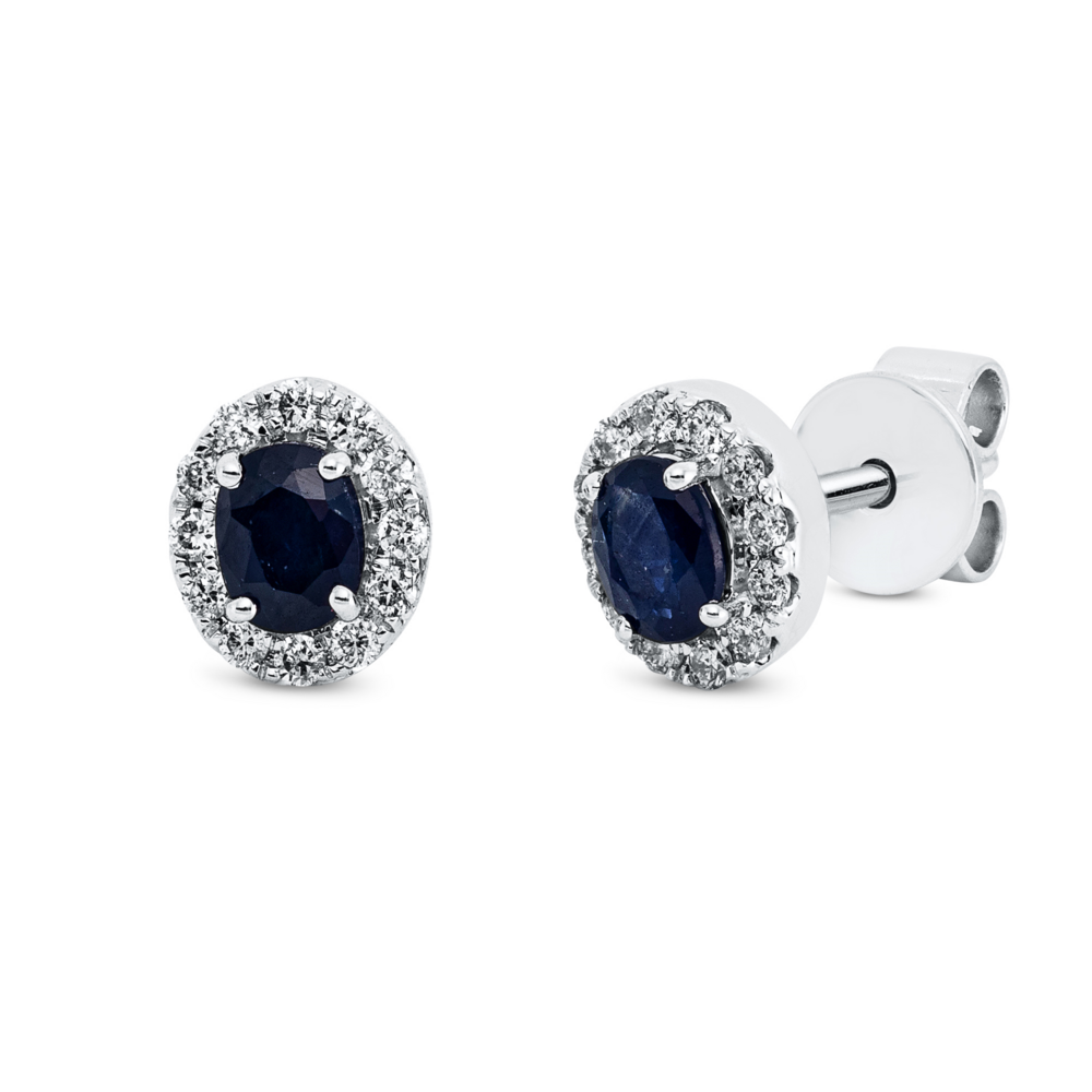 Langerak Natural Diamonds Langerak Diamonds 2R896W4-1, Oorstekers met saffier en diamant