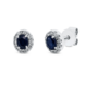 Langerak Diamonds Langerak Diamonds 2R896W4-1, Oorstekers met saffier en diamant