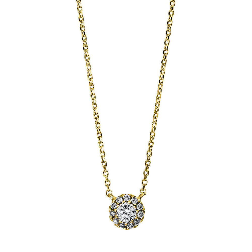 Langerak Diamonds Langerak Diamonds 4D757G4-1, Collier met diamant