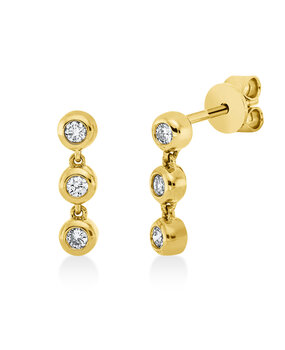 Langerak Diamonds Langerak Diamonds 2V015G4-1, Oorstekers met diamant