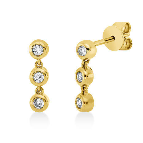 Langerak Natural Diamonds Langerak Diamonds 2V015G4-1, Oorstekers met diamant