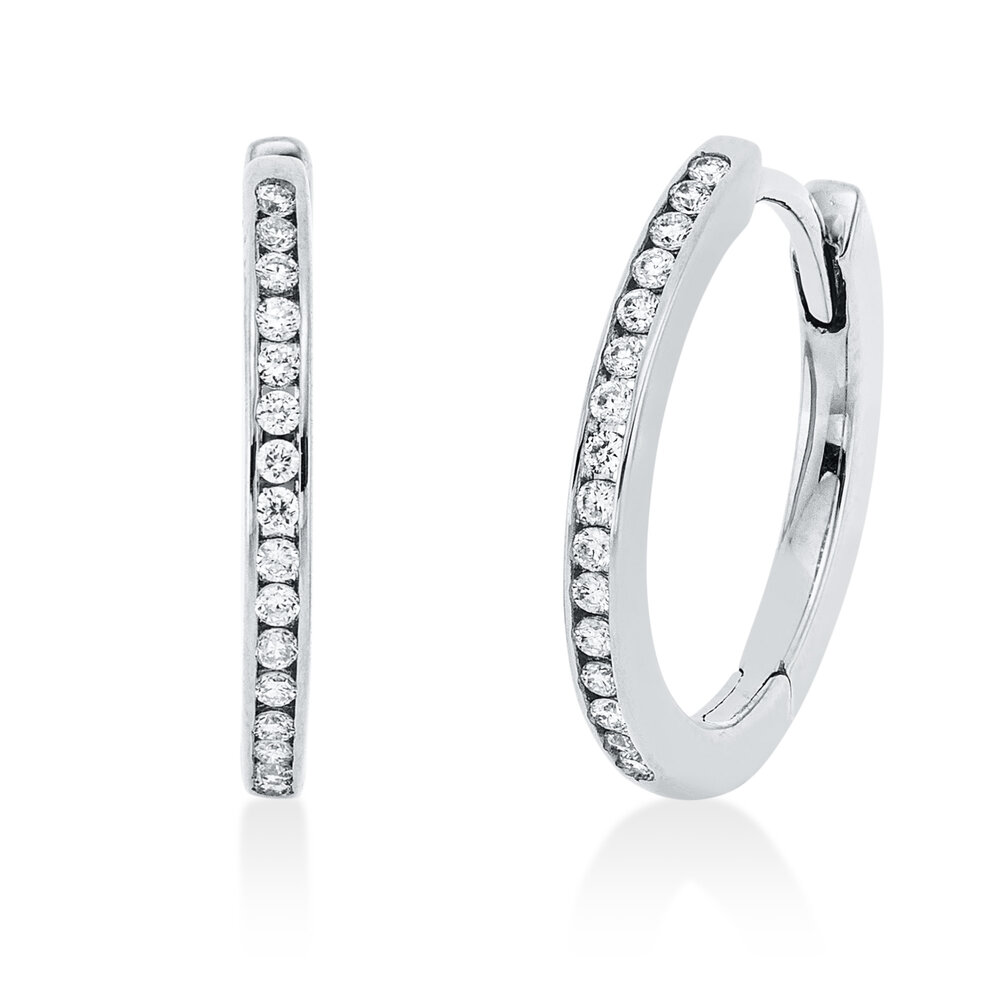 Langerak Diamonds Langerak Diamonds 2V035W4-1, Creolen met diamant