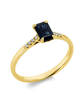 Langerak Natural Diamonds Langerak Diamonds 1HL98G454-1, Ring met saffier en diamant