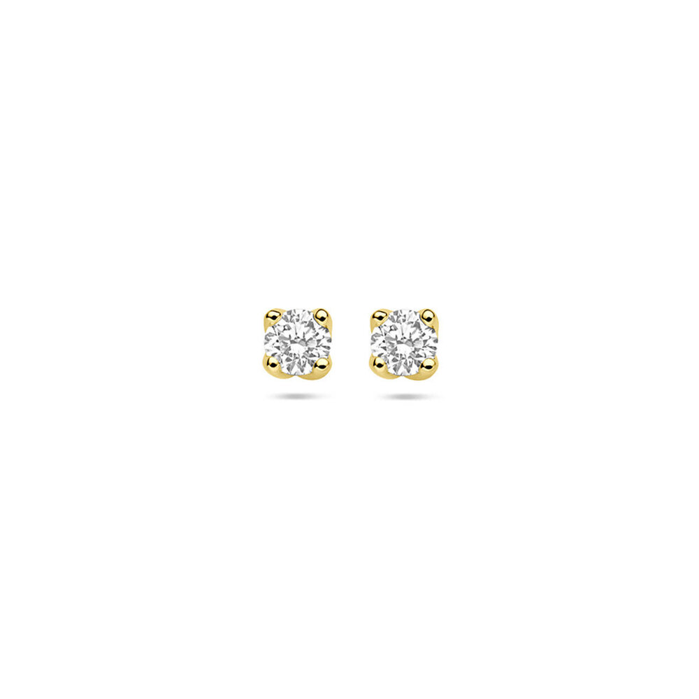 Langerak Lab Grown Diamonds Langerak Essentials 4033684, Oorstekers Lab Grown 14k geelgoud
