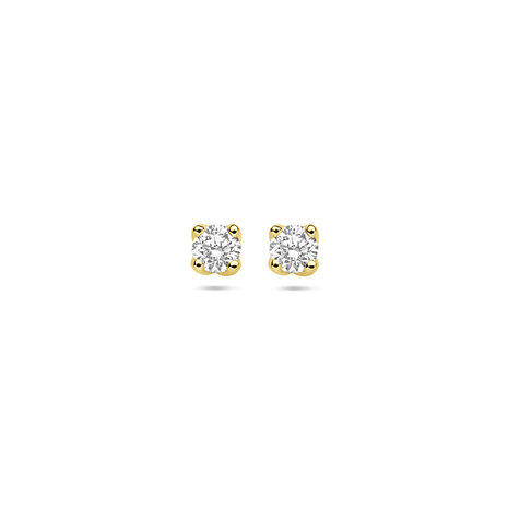 Langerak Lab Grown Diamonds Langerak Essentials 4033684, Oorstekers Lab Grown 14k geelgoud