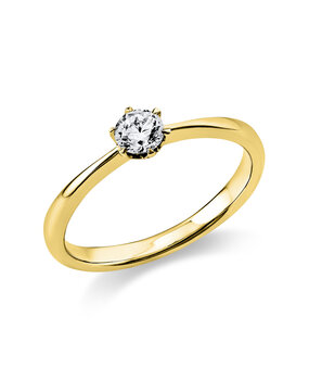 Langerak Diamonds Diamond Group 1C481G454-13, Ring Solitair Briljant 14 krt geelgoud