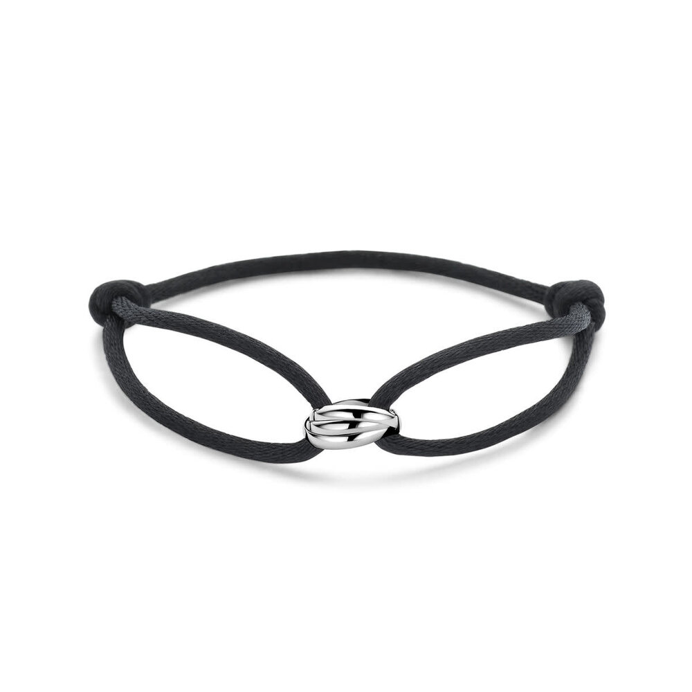 Langerak Essentials Langerak Essentials 1801013, armband satijn zwart