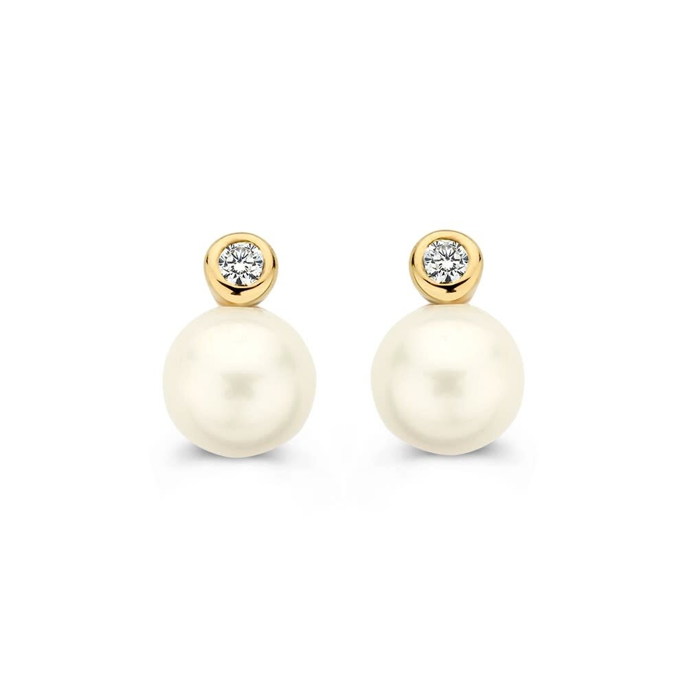 Excellent Jewelry Excellent OB137827, Oorstekers zoetwaterparel